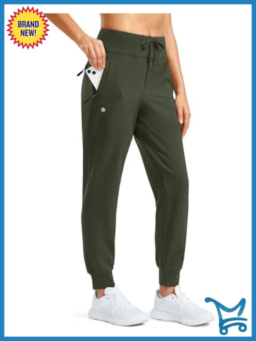 Fleece Lined Water Resistant Hiking Joggers High Waist Pants